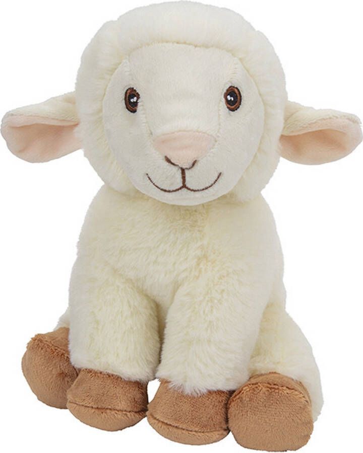 Nature planet Pluche dieren knuffels Schaap lammetje van 22 cm Knuffeldieren speelgoed