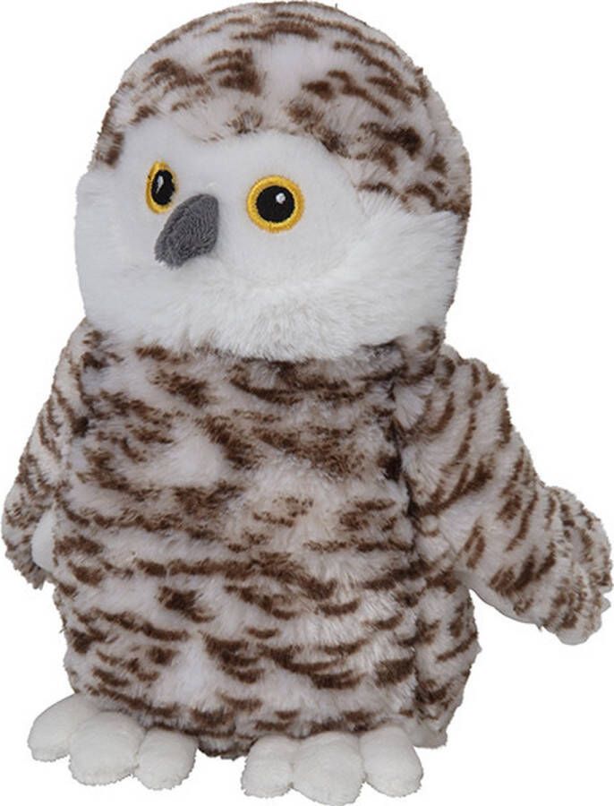 Nature planet Pluche dieren knuffels Sneeuwuil van 22 cm Knuffeldieren vogels speelgoed