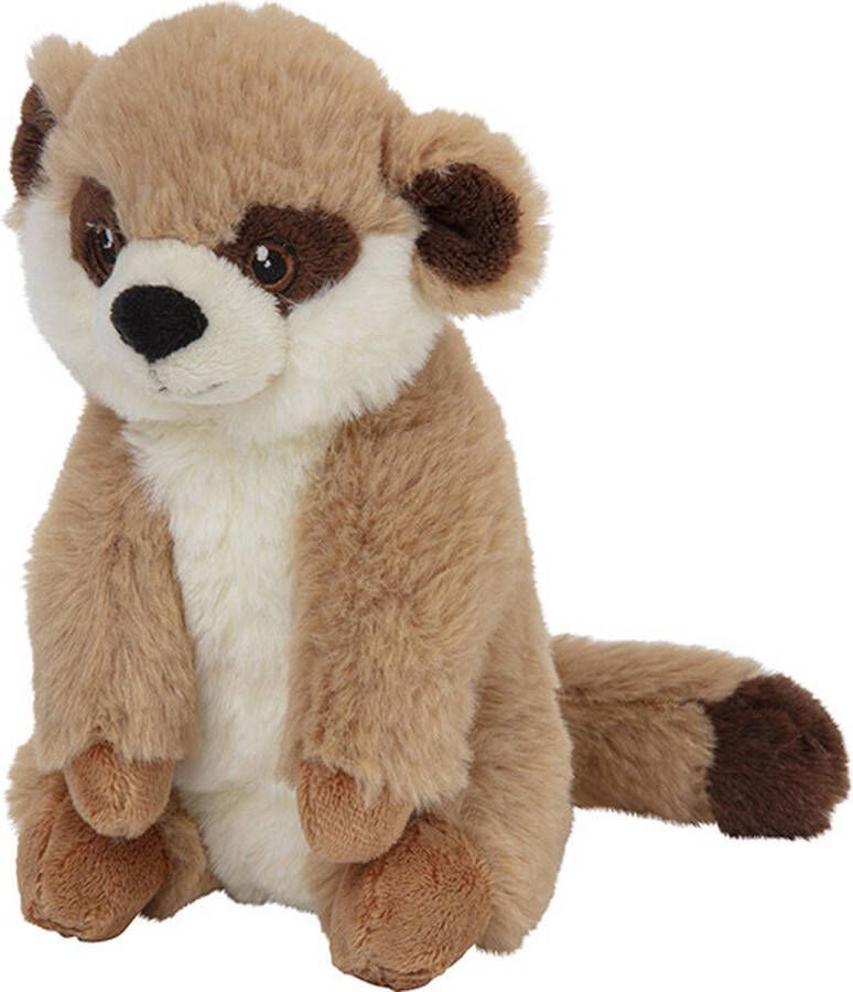 Nature planet Pluche dieren knuffels Stokstaartje van 16 cm Knuffeldieren speelgoed