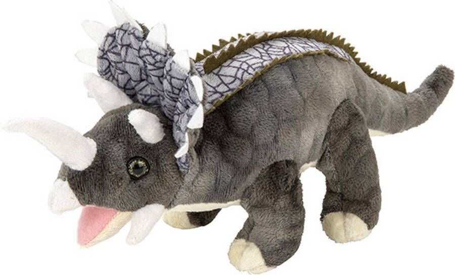 Nature planet Pluche dinosaurussen Triceratops knuffels 28 cm Kinder dinos speelgoed knuffelbeesten