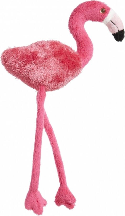Nature planet Pluche flamingo magneet roze 23 cm