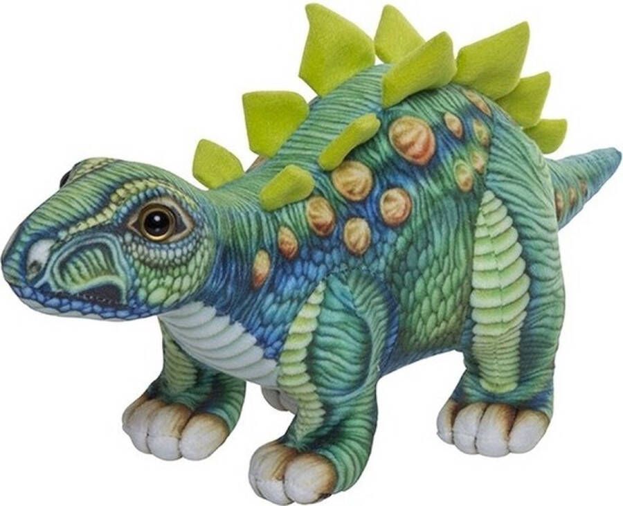 Nature planet Pluche gekleurde stegosaurus knuffel 30 cm Stegosaurus dino knuffels Speelgoed voor baby kinderen