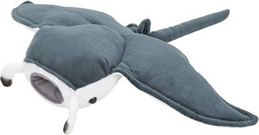 Nature planet Pluche grijze mantarog knuffel 43 cm Mantaroggen zeedieren knuffels Speelgoed voor kinderen