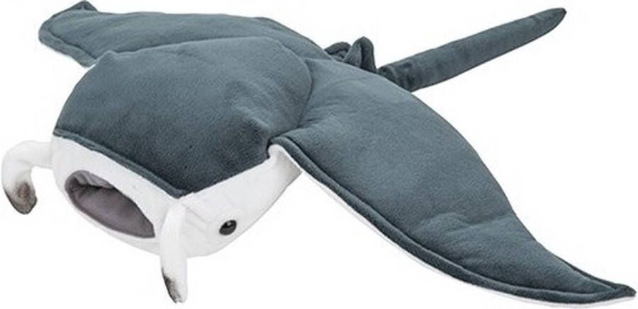 Nature planet Pluche grijze mantarog knuffel 53 cm Mantaroggen zeedieren knuffels Speelgoed voor kinderen