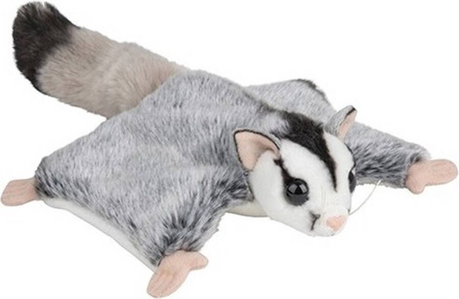 Nature planet Pluche grijze vliegende eekhoorns knuffel 34 cm Vliegende eekhoorns bosdieren knuffels Speelgoed voor kinderen