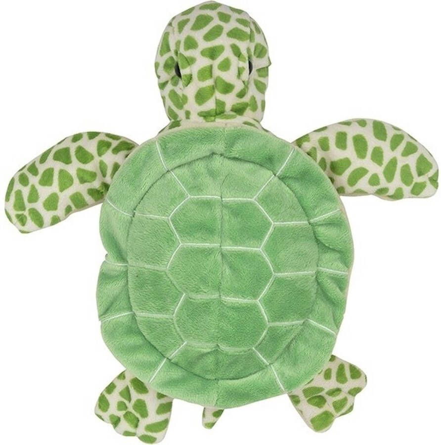 Nature planet Pluche groene zeeschildpad handpop knuffel 24 cm Schildpadden zeedieren knuffels Poppentheater speelgoed kinderen