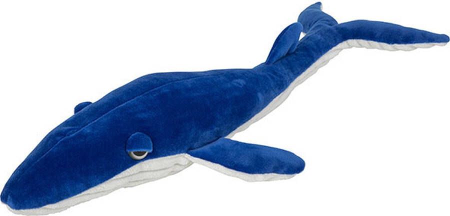 Nature planet Pluche knuffel blauwe vinvis walvis van 60 cm Speelgoed knuffeldieren walvissen