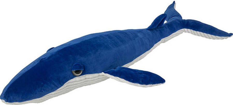 Nature planet Pluche knuffel blauwe vinvis walvis van 95 cm Speelgoed knuffeldieren walvissen