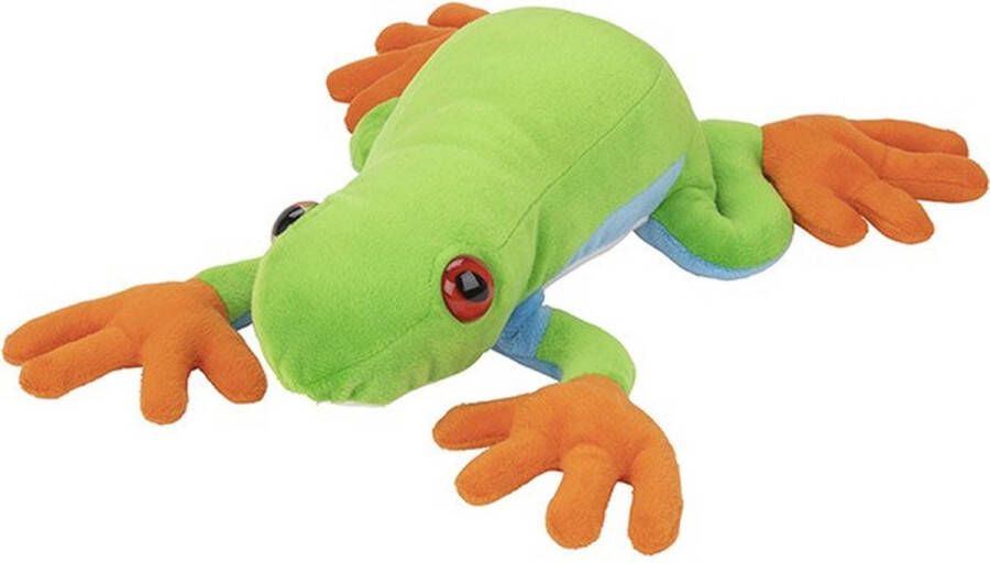 Nature planet Pluche knuffel Boomkikker van 36 cm Dieren knuffelbeesten voor kinderen of decoratie