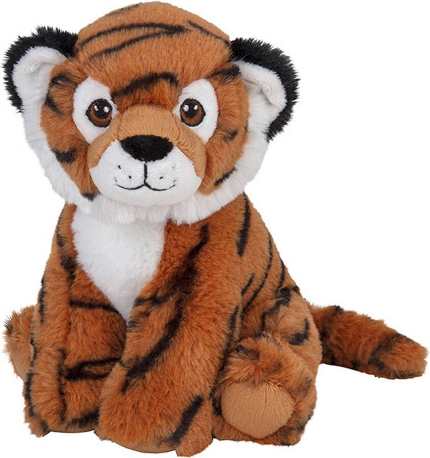 Nature planet Pluche knuffel bruine tijger van 19 cm Speelgoed knuffeldieren tijgers