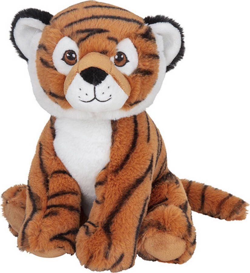 Nature planet Pluche knuffel bruine tijger van 25 cm Speelgoed knuffeldieren tijgers