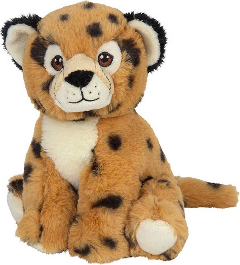 Nature planet Pluche knuffel cheetah jachtluipaard van 19 cm Speelgoed knuffeldieren luipaarden