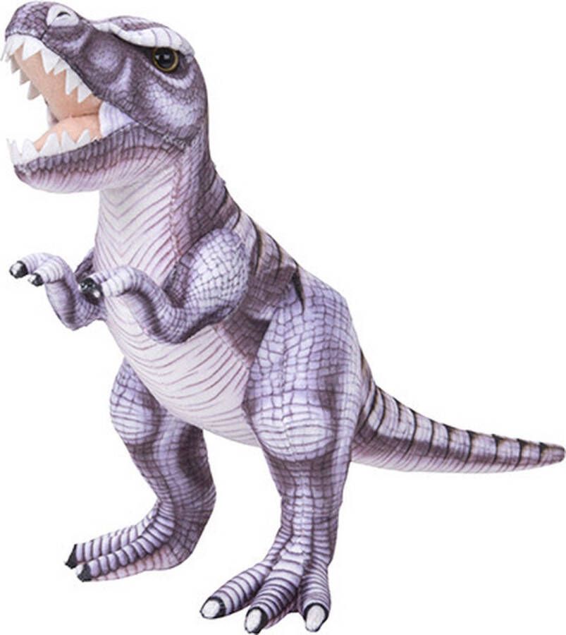 Nature planet Pluche knuffel dinosaurus T-Rex purple van 30 cm Dino speelgoed knuffeldieren