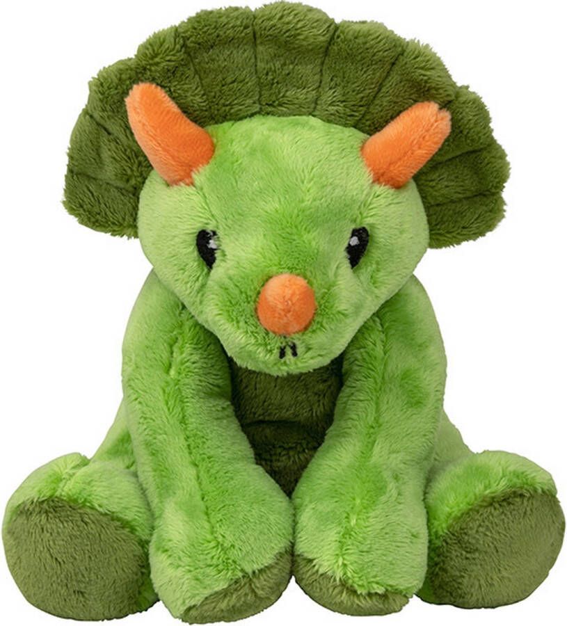 Nature planet Pluche knuffel dinosaurus Triceratops van 20 cm Speelgoed knuffeldieren dinosauriers