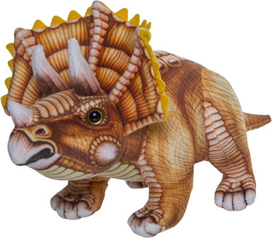 Nature planet Pluche knuffel dinosaurus Triceratops van 30 cm Dino speelgoed knuffeldieren