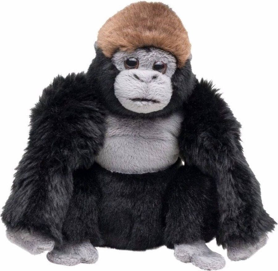 Nature planet Pluche knuffel gorilla aap 18 cm Dieren speelgoed knuffels
