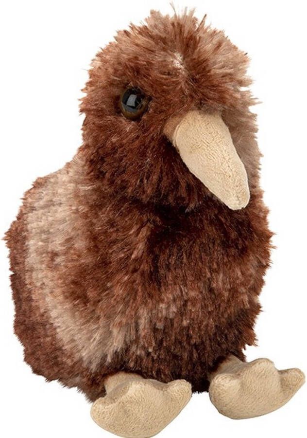 Nature planet Pluche knuffel Kiwi van 13 cm Dieren knuffelbeesten voor kinderen of decoratie