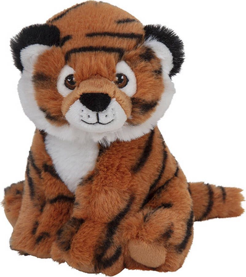 Nature planet Pluche knuffel tijger van 16 cm Speelgoed knuffeldieren