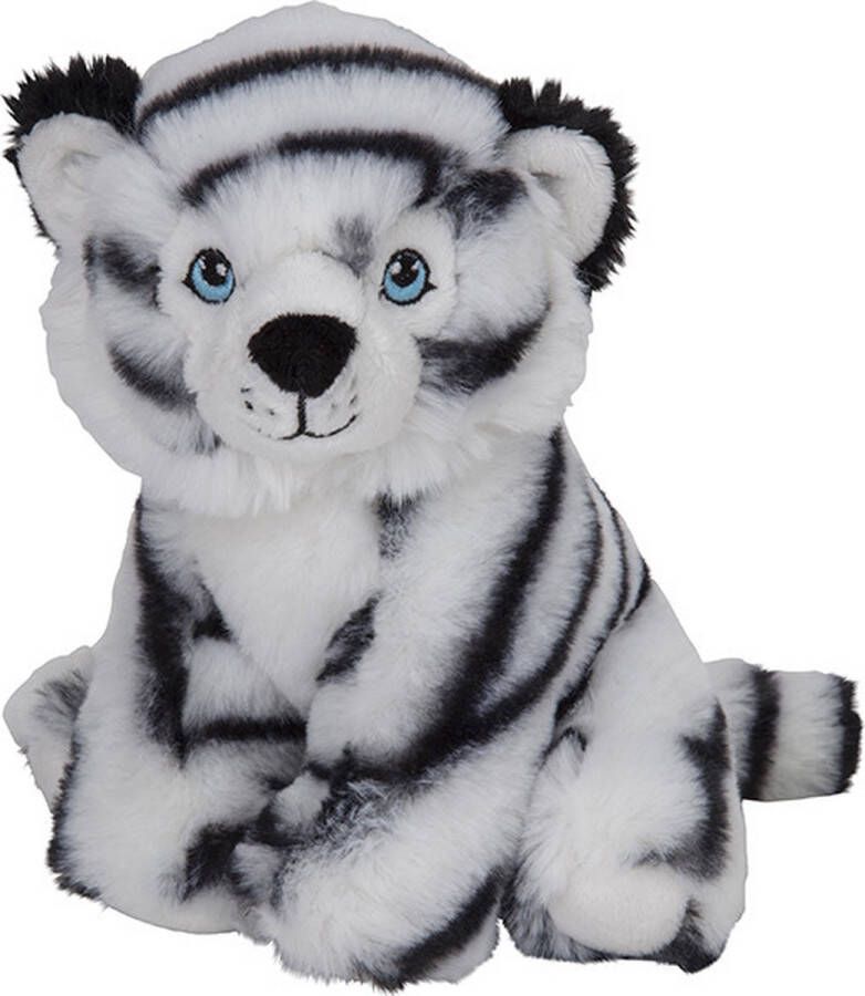 Nature Planet pluche knuffel witte tijger 16 cm dieren knuffels Knuffeldier