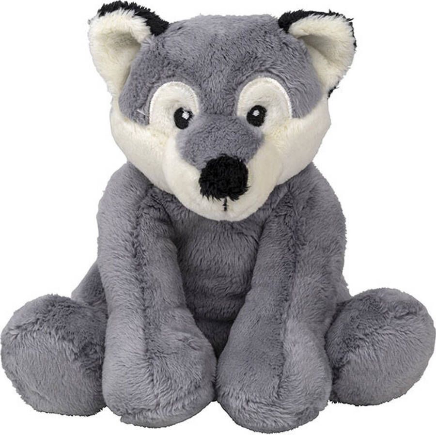 Nature planet Pluche knuffel wolf van 20 cm Speelgoed knuffeldieren wolven