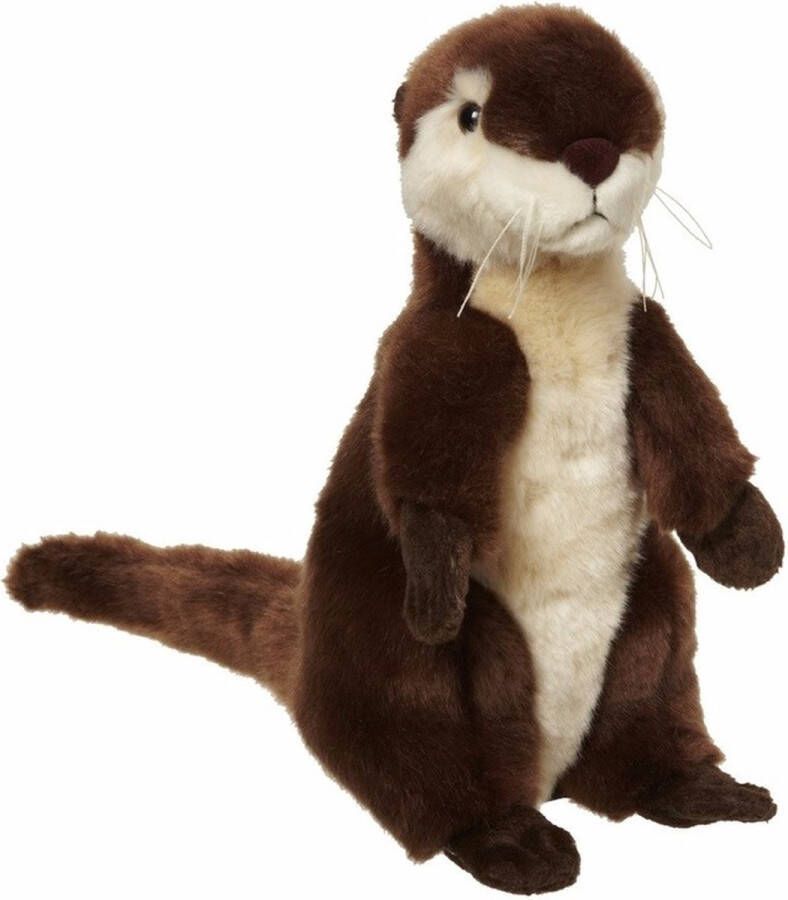 Nature planet Pluche otter knuffel dier beest 28 cm Rivier dieren kinder speelgoed knuffels