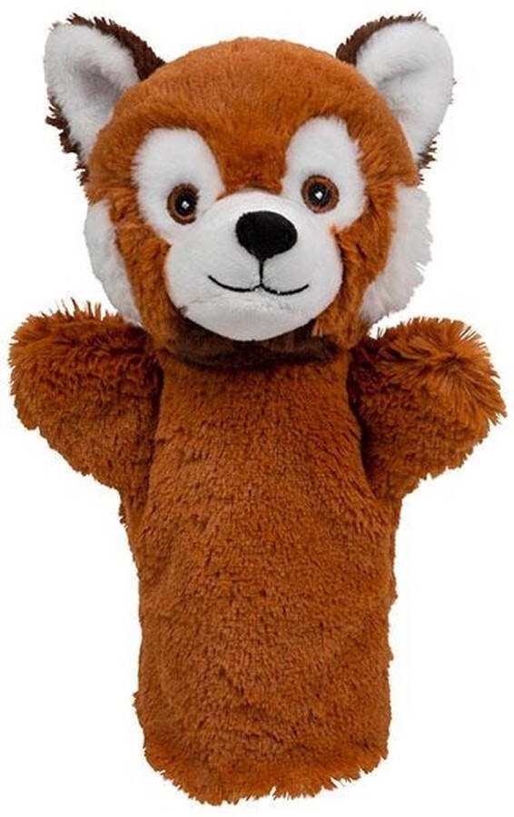 Nature planet Pluche poppenkast handpop rode panda knuffel van 24 cm Kinder speelgoed poppen van dieren