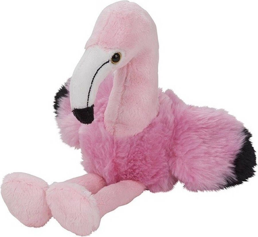 Nature planet Pluche roze flamingo knuffel 17 cm Flamingo dieren knuffels Speelgoed voor kinderen