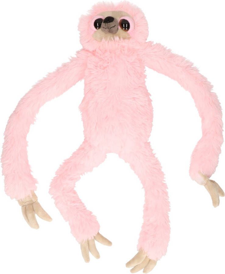 Nature planet Pluche roze luiaard knuffel 60 cm Sloth bosdieren knuffels Speelgoed voor kinderen