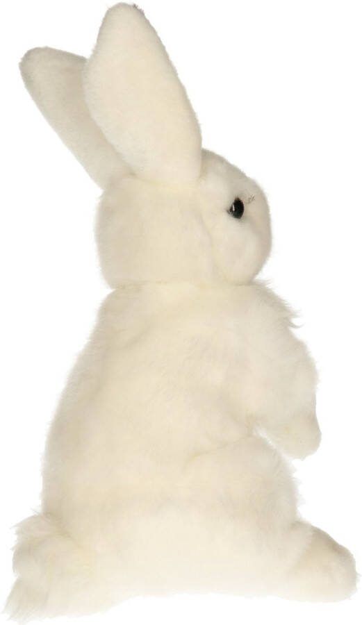 Nature Planet Pluche knuffeldier sneeuw haas 30 cm Knuffel bosdieren