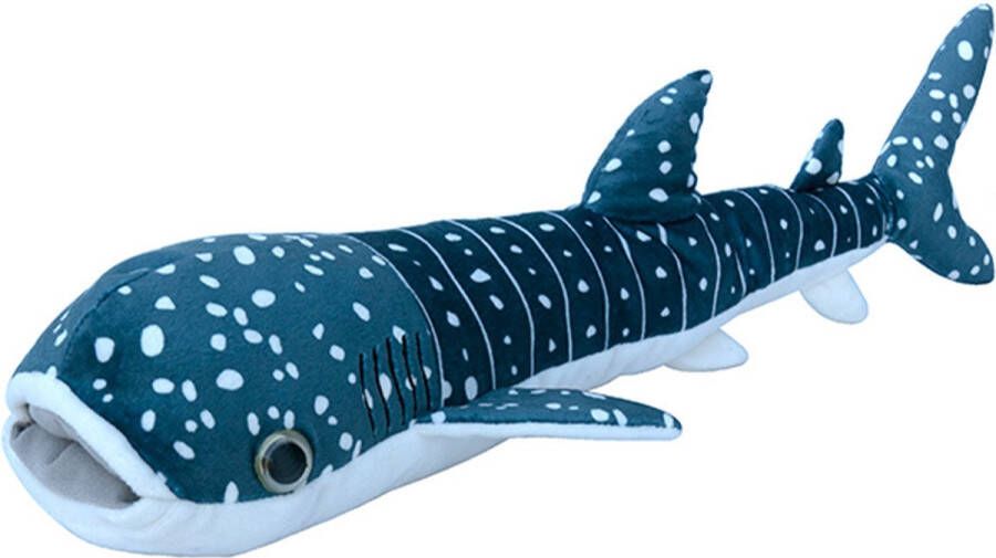 Nature planet pluche walvishaai knuffeldier zwemmend 60 cm Hoge kwaliteit knuffels