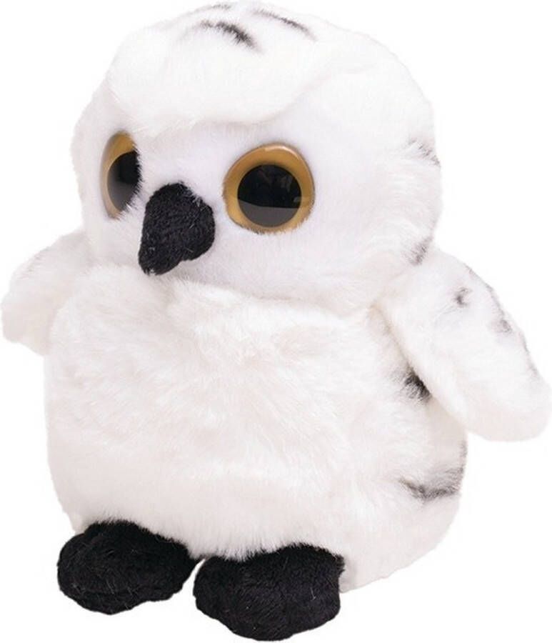 Nature planet Pluche witte sneeuwuil vogel knuffel 13 cm Sneeuwuilen vogel knuffels Speelgoed voor kinderen