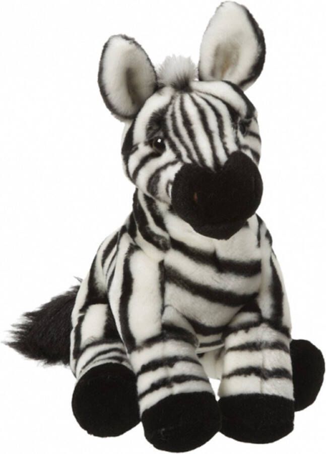 Nature planet Pluche zebra knuffel van 27 cm zebra speelgoed knuffels artikelen