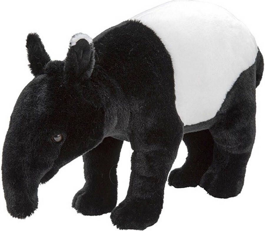 Nature planet Pluche zwart witte tapir knuffel 26 cm Tapirs dieren knuffels Speelgoed voor kinderen
