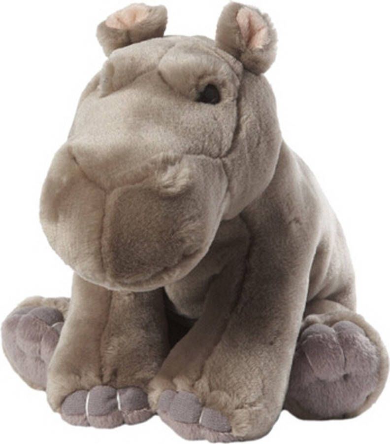 Nature Planet Zittende nijlpaard knuffels 22 cm Knuffeldier