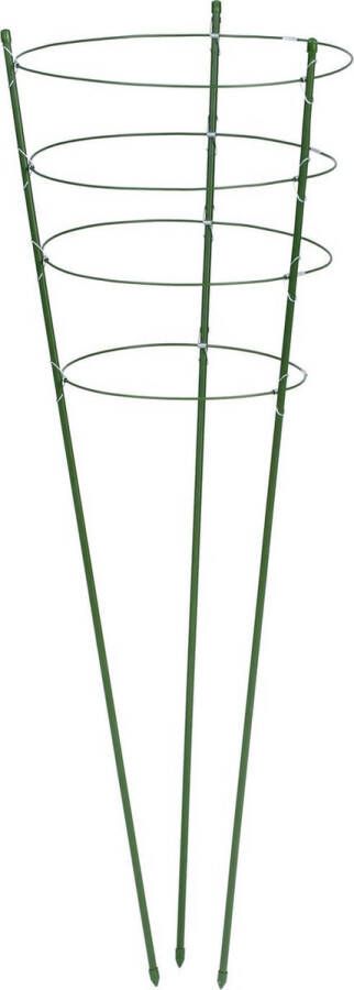 Nature Plantensteun Set 4 Ringen En 3 Steunen Klim-En Geleide Artikel 29.5x29.5x90 cm Groen per stuk