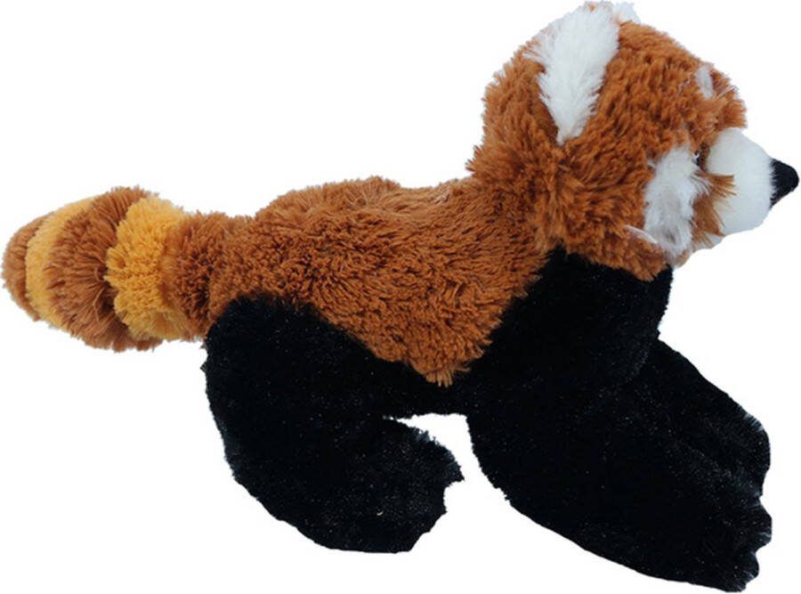 Nature Plush Planet PIA Soft Toys Pluche Knuffeldier Panda rood liggend 19 cm
