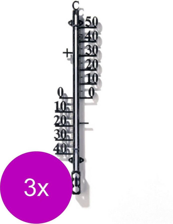Nature Profielthermometer Thermometer 3 x 1x6x25 cm Zwart