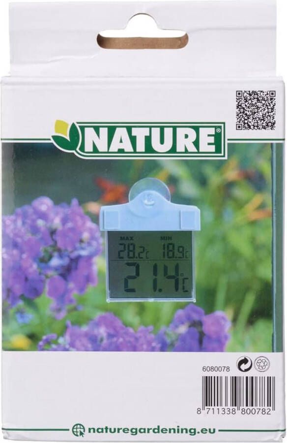 Nature Raamthermometer Min-Max digitaal thermometer