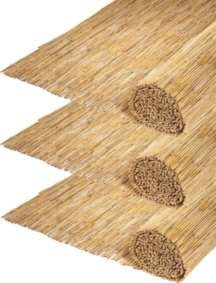 Nature Rietscherm Rrietmat 3x L500 x H100 cm tuinscherm schutting totaal 15 meter