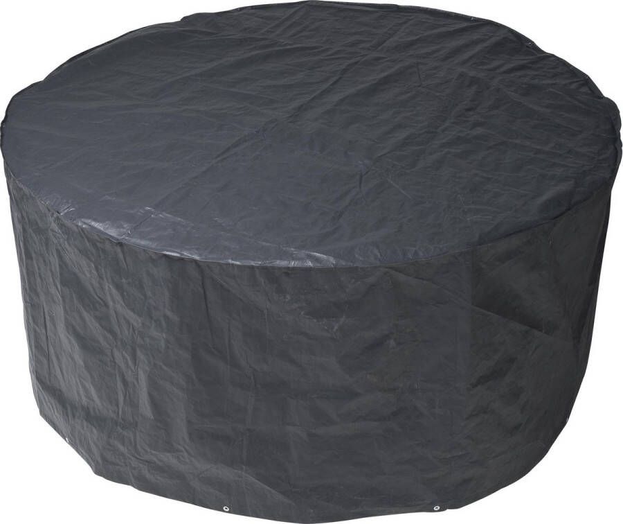 Nature Ronde tuinset tuinmeubels opberghoezen H90 x D205 cm grijs Beschermhoes tegen vuil en vocht