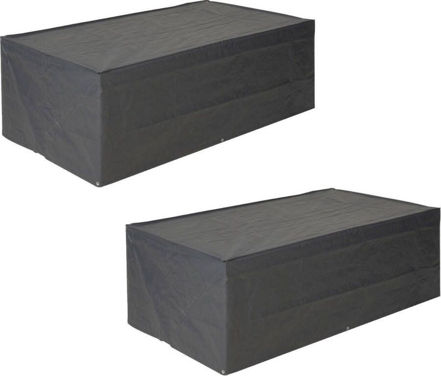 Nature Set van 2x stuks 2-zits loungebank afdekhoes beschermhoes 90 x 170 x 60 cm Afdekhoezen beschermhoezen Tuinmeubelhoes Loungebankbescherming Tuin fauteuils beschermen