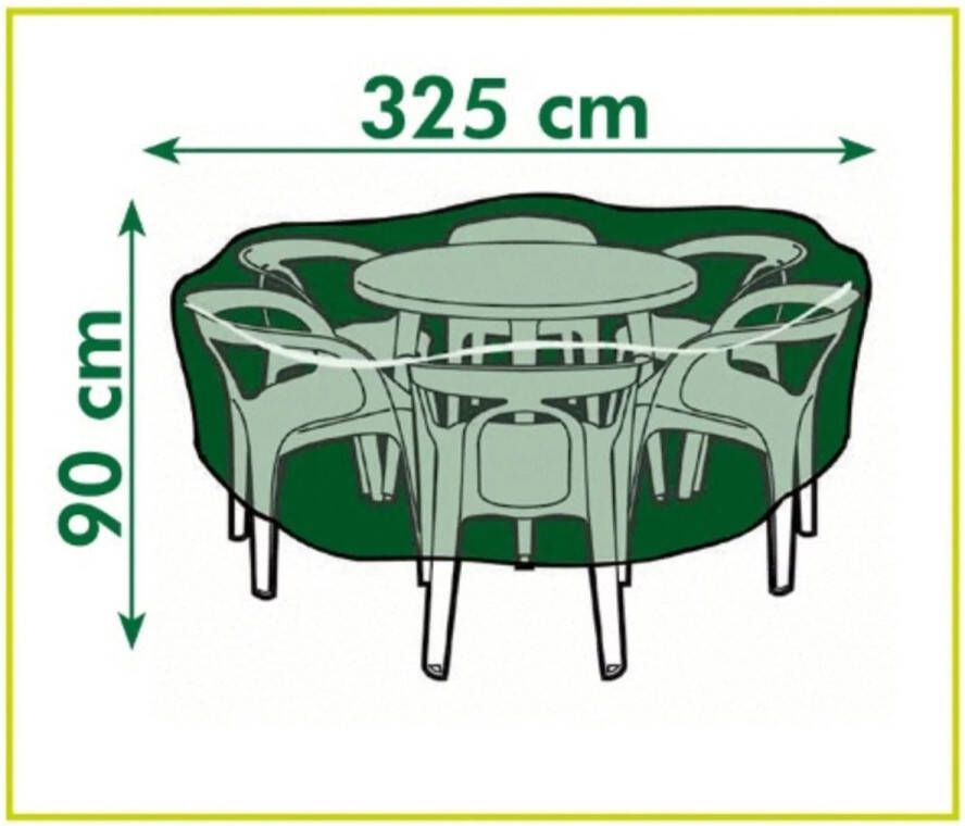 Nature Beschermhoes Voor Tuinmeubelset Pe 100 G m² Antraciet 90xø205cm