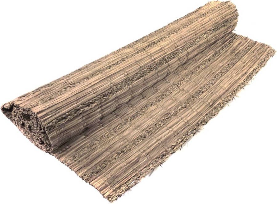 Nature Tuinscherm van zeggeriet met vlecht 1 5 x 3m zeer goede afscherming