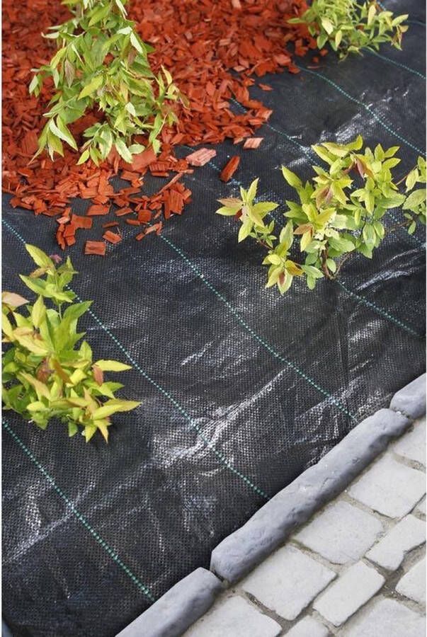 Nature Zwart gronddoek onkruiddoek 1 x 10 meter Anti-worteldoeken onkruiddoeken gronddoeken voor in de groente kruidentuin