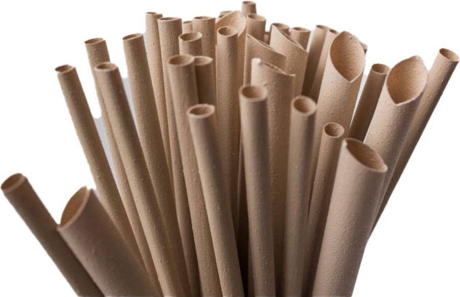 Natureko 4000 Bamboe Vezel Rietje 230 x 8 mm Bruin