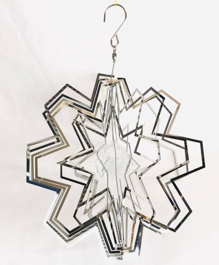 Nature's Melody Cosmo Spinner ca. 8 20 cm sneeuwvlok snow flake windspinners