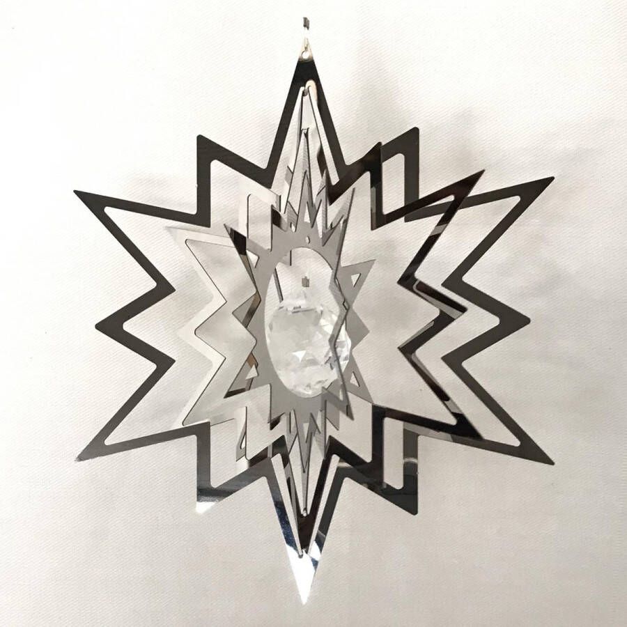 Nature's Melody Cosmo Spinner Star ster roestvrij staal ca.13cm 5 windspinner