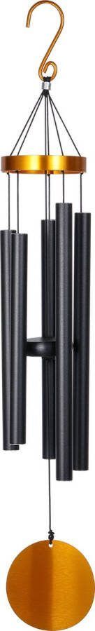 Nature's Melody Windgong Aureole Tunes Zwart met Goud MJT36GD 99 cm