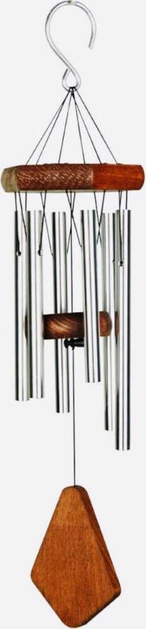 Nature's Melody Windgong Premiere Grande Chime zilver 50cm Windorgel Muzikaal gestemd Instrument