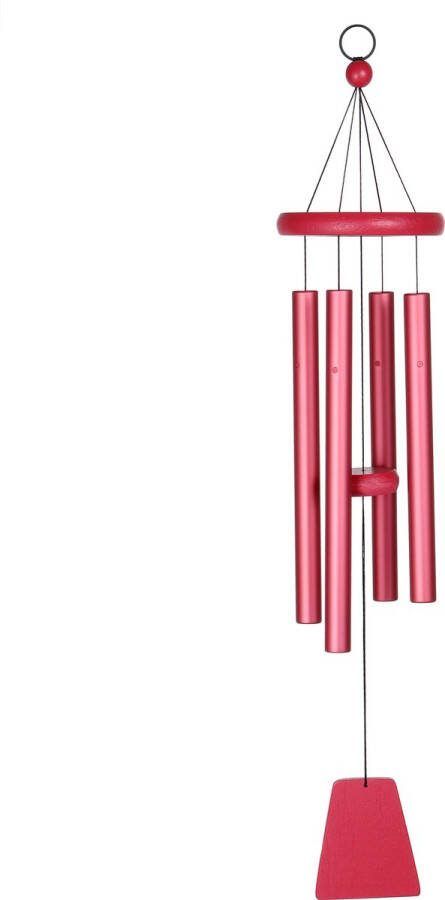 Nature's Melody Windgong Unicolor Rood UNC24RD 60 cm